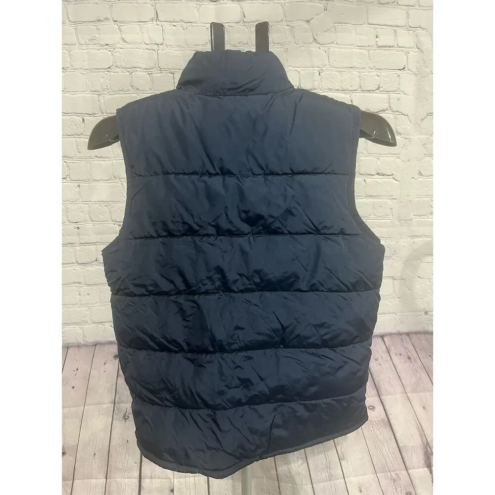 Gap Kids Puffer Vest M Navy Blue Winter Casual Unisex Sleeveless